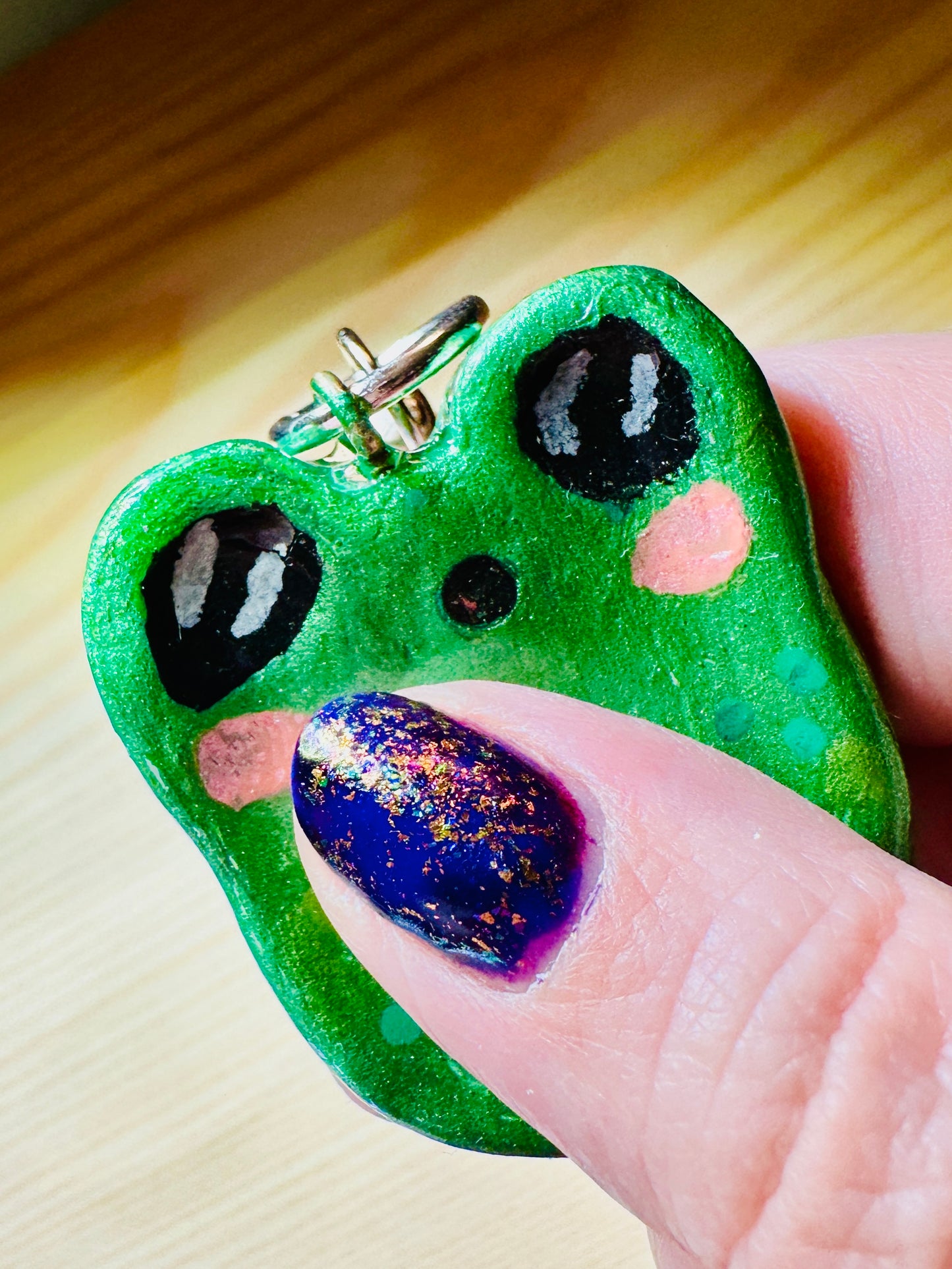 Don’t Worry Froggy- Worry Stone keychain
