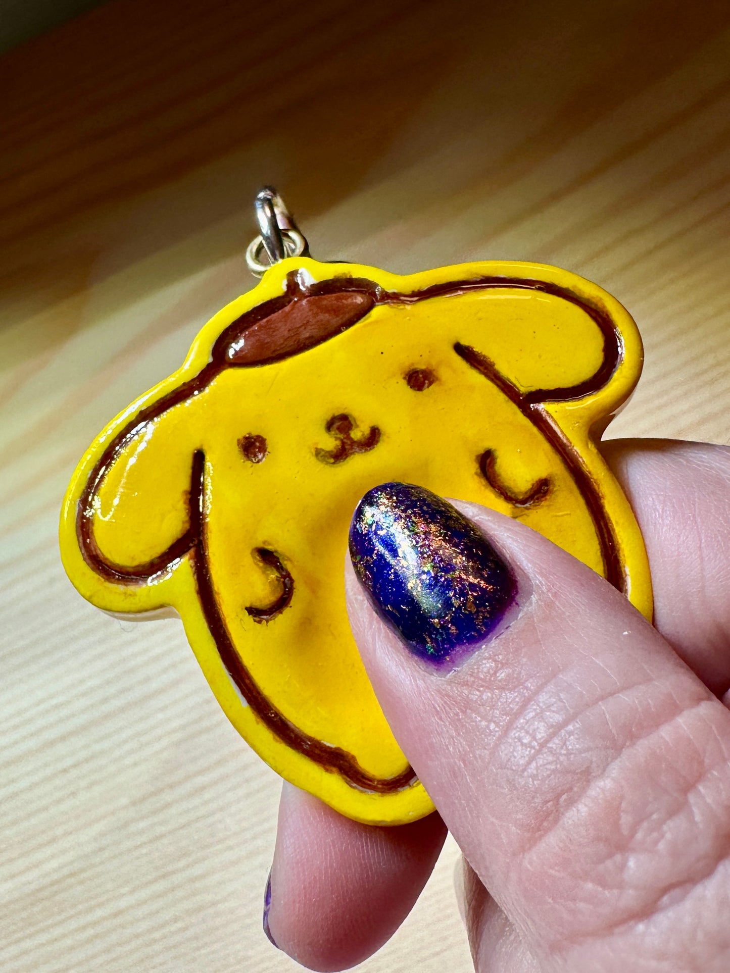 Pompom Don’t Worry- Worry Stone keychain