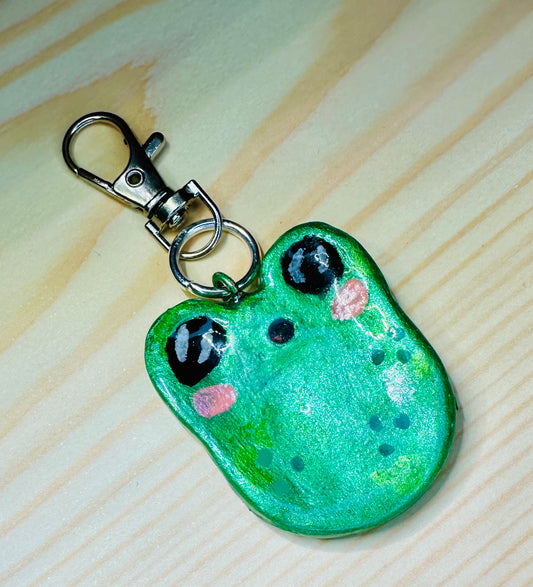 Don’t Worry Froggy- Worry Stone keychain
