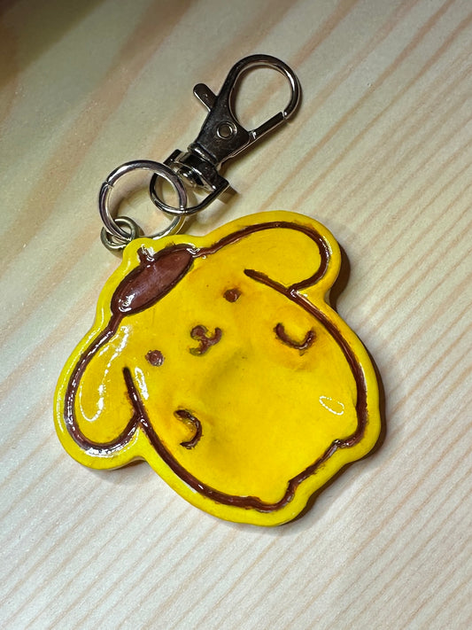 Pompom Don’t Worry- Worry Stone keychain